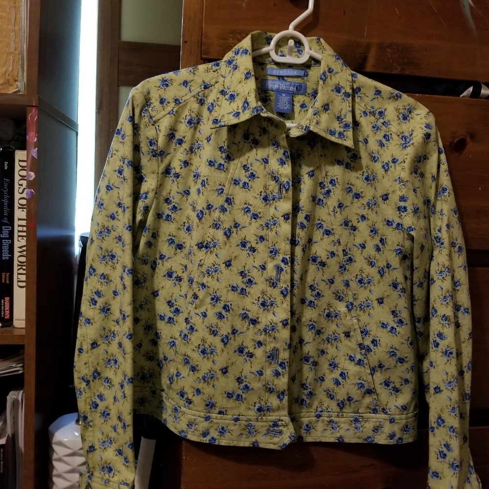 Evan Picone causal stretch denin jacket